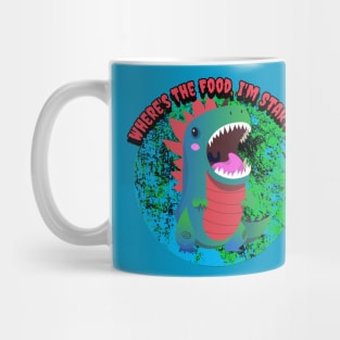 Where's The Food, I'm Starvin Graphic Mug